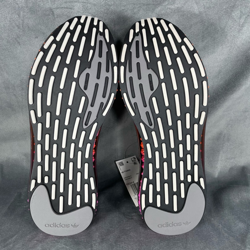 Adidas‎ 4D Fusio Primeknit Black Solar Orange Pink Running Shoes FZ2414 Men’s 7 - Picture 7 of 10